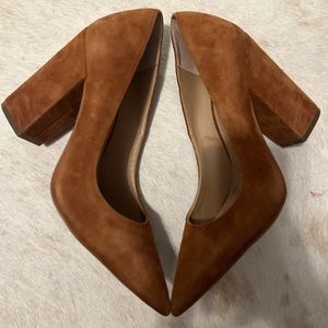 Steve Madden felt chunky heels